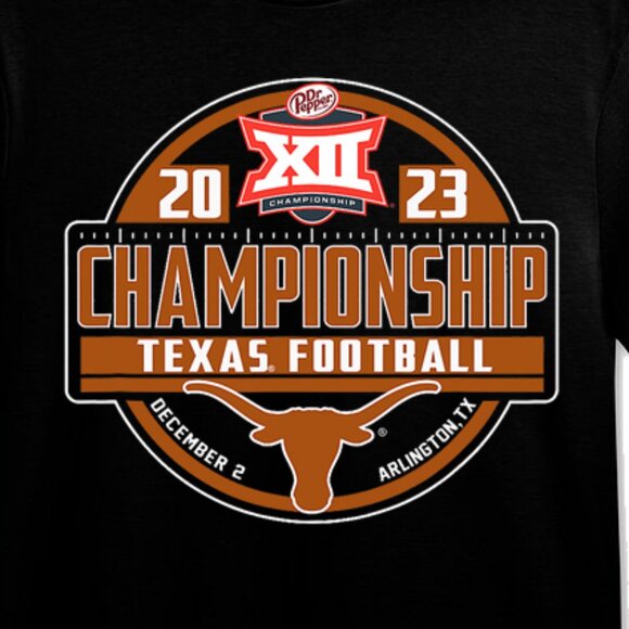 Texas Longhorns Big 12 Championship 2023 Football Champions Game Day Shirt 159 - Picture 2 of 5